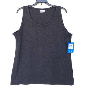 NEW COLUMBIA Pine Brush EXS Tank Top Sleeveless Layering Cotton Stretch Gray XL